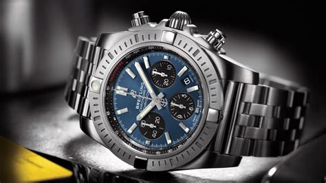 breitling chronomat 44 black eye blue|breitling chronomat b01 chronograph 44.